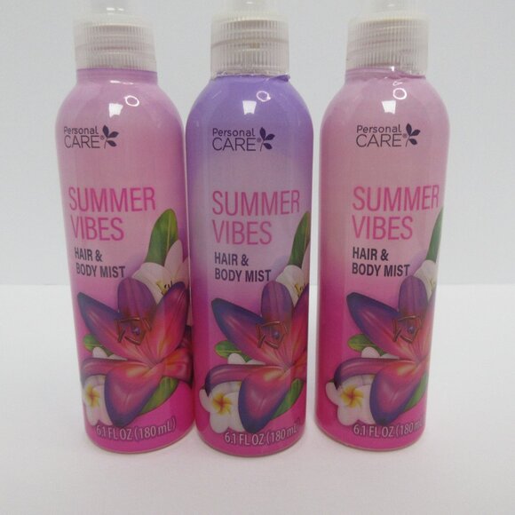 ( Lot 3) Personal.Care Summer Vibes Hair & Body Mist 6.1 Oz (180mL) Each - Picture 2 of 4